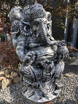 Beeld Ganesh, een hindoestaanse god, polystone beeld - 2