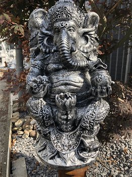 Beeld Ganesh, een hindoestaanse god, polystone beeld - 4