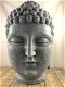 Boeddha hoofd, Indonesisch, groot, polystein - 1 - Thumbnail