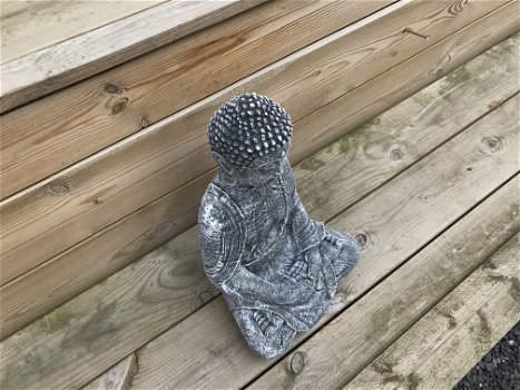 Boeddha mediterend, dreamlike, stenen figuur, tuindecoratie - 5