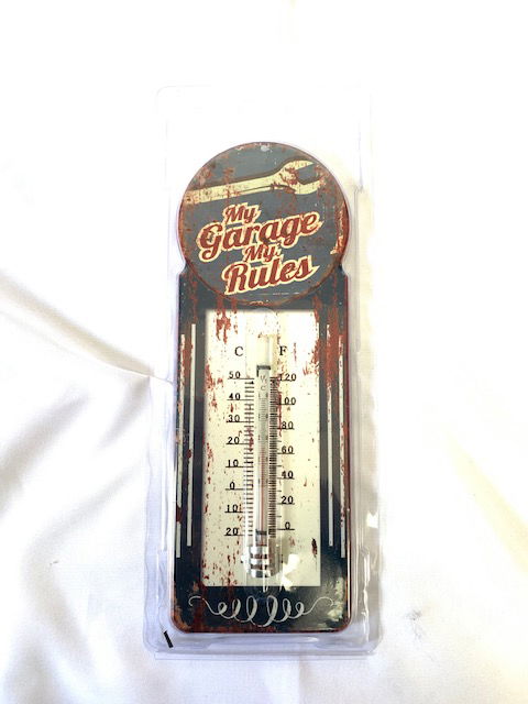 Thermometer van metaal - Afbeelding 2