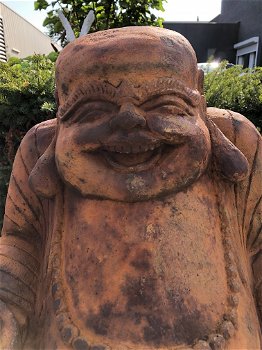 Groot Boeddha beeld, tuinbeeld Boeddha, steen, oxide - 3