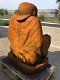 Groot Boeddha beeld, tuinbeeld Boeddha, steen, oxide - 5 - Thumbnail