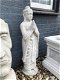 Staande Boeddha, groot, steen, white wash - 2 - Thumbnail