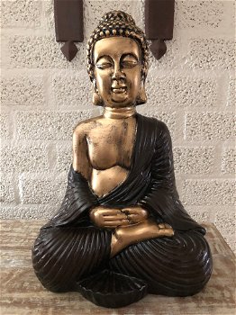Thaise boeddha, zittend, ceramic - 0