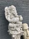 Tuinbeeld Ganesha, steen, op sokkel - 5 - Thumbnail