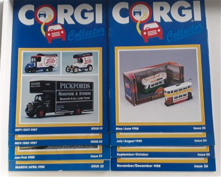 Corgi Car Collector Catalogus 8 stuks 1987 - 1988 - 1