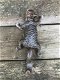 Een klimmende eekhoorn, gemaakt van gietijzer, wanddecoratie - 5 - Thumbnail