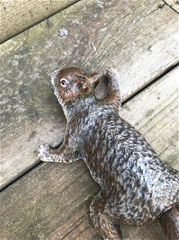 Een klimmende eekhoorn, gemaakt van gietijzer, wanddecoratie - 6