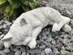 Slapende kat / poes - levensecht dierenbeeld, steen, tuinbeeld - 0 - Thumbnail