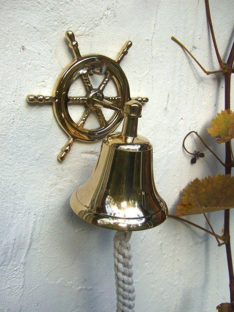Deurbel, bel schip, messing - deurbel-voordeurbel-bel - nr. 1