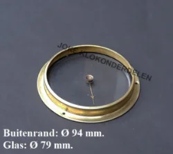= Barometer rand = vlak geslepen glas =44582