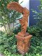 Groot tuinbeeld, engelbeeld Nikè, oxide, op sokkel, steen - 4 - Thumbnail