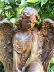 Tuinbeeld engel, vol steen, oxide, groot beeld - 1 - Thumbnail