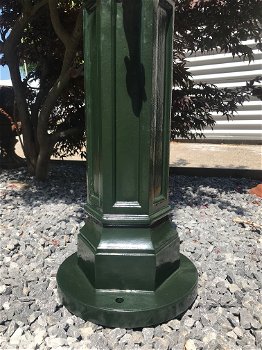 Dispenser / waterkraan aluminium groen, staande fontein - 2