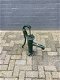 Ouderwetse waterpomp, vol gietijzer, groen- rustieke fontein - 0 - Thumbnail