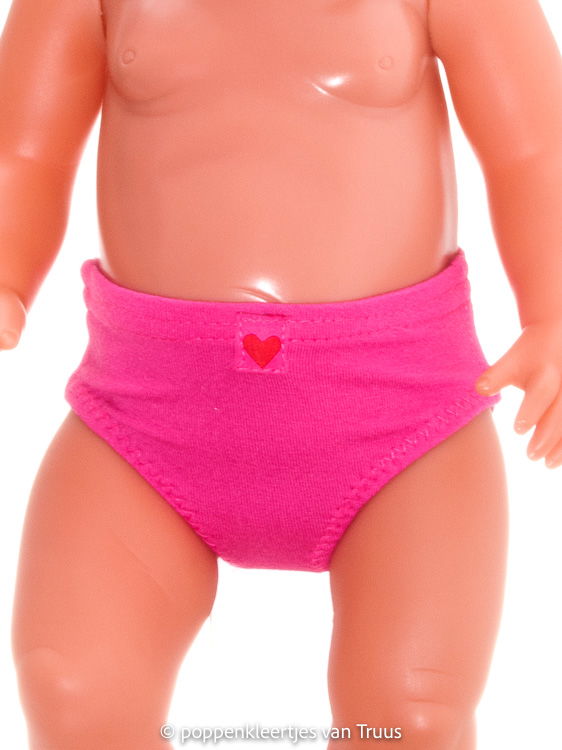 Baby Born 43 cm Jurksetje fuchsia/hartjes/multi - Afbeelding 4