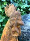 Haan, tuinbeeld van steen, dierenbeeld in oxide - 2 - Thumbnail