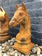 Sculptuur paardenhoofd in oxide, steen, exclusief tuinbeeld - 3 - Thumbnail