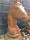 Sculptuur paardenhoofd in oxide, steen, exclusief tuinbeeld - 4 - Thumbnail