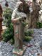 Jezus beeld, kerkelijk tuinbeeld in koper kleur, steen - 6 - Thumbnail