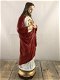 Jezus heilig hart beeld, in kleur, polyresin - 1 - Thumbnail