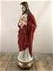 Jezus heilig hart beeld, in kleur, polyresin - 5 - Thumbnail