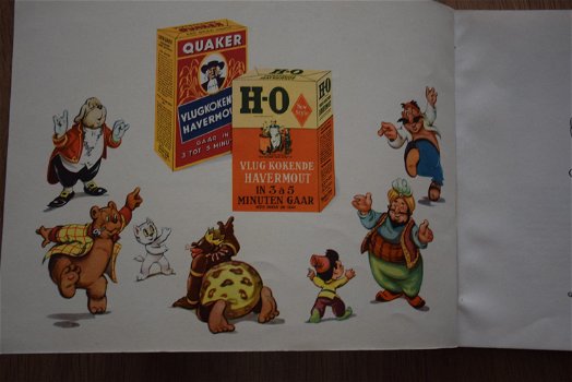 1952 tom poes Quaker Oats Niemeijer plaatjes album zonder plaatjes. - 2