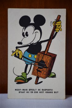 1931 mickey mouse ansichtkaart gelopen. - 0