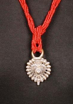 Gandhali ketting uit India met glaskralen - 2