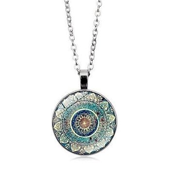 Mandala hanger aan ketting - 1