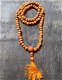 Gebedsmala ketting van geslepen Rudraksha pitten - 0 - Thumbnail