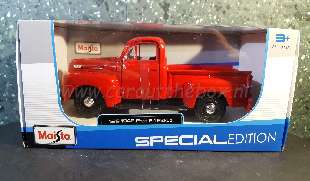 Ford F-1 Pick Up 1948 rood 1:24 Maisto - Afbeelding 4