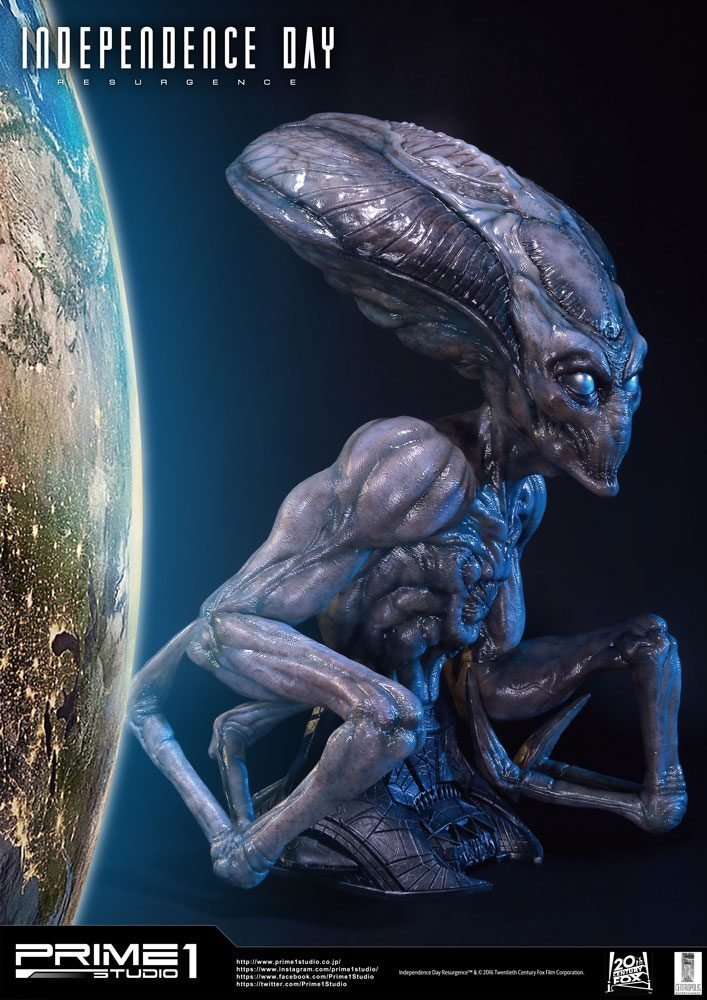 HOT DEAL - Prime1Studio Independence Day Life-Size Alien Bust - Afbeelding 2
