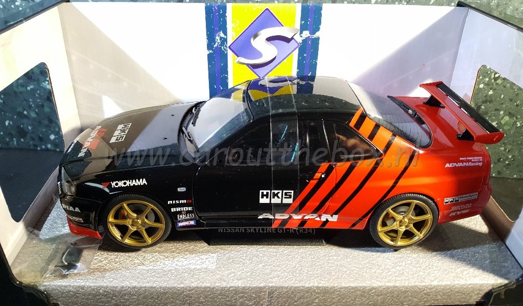 Nissan Skyline GTR drift evocation 1:18 Solido - Afbeelding 3