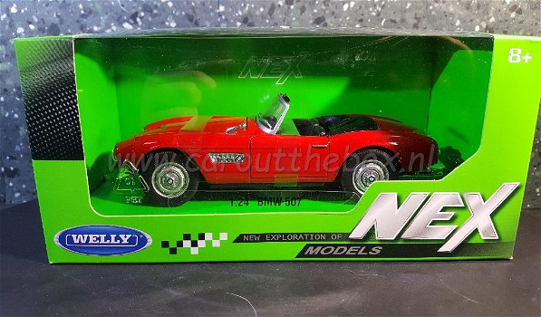 BMW 507 rood 1:24 Welly - 3