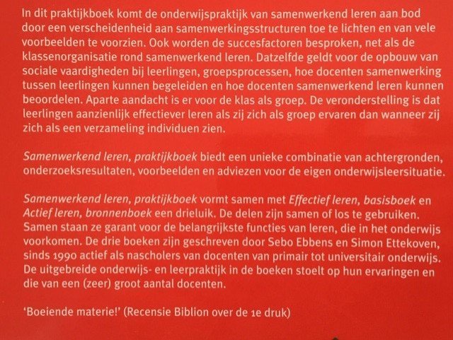 Samenwerkend leren praktijkboek - Sebo Ebbens, Simon Ettekoven - Afbeelding 3