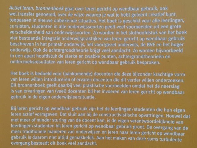 Actief leren bronnenboek - Sebo Ebbens, Simon Ettekoven - Afbeelding 2