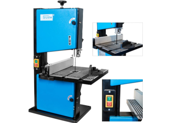 Bandzaag 220 V, 250 W max. Zaaghoogte 80 mm kantelbare tafel - Afbeelding 2