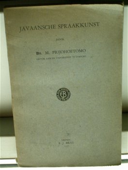 Javaansche spraakkunst(Dr. M. Prijohoetomo, 1937). - 0