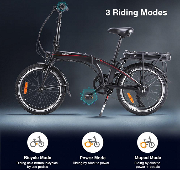 Fafrees 20F039 20 Inch Folding Electric Bike 250W Motor 7-Speed - 6