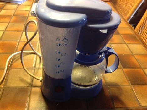 Koffiezet apparaat - 1 liter - kleur: licht blauw - 0