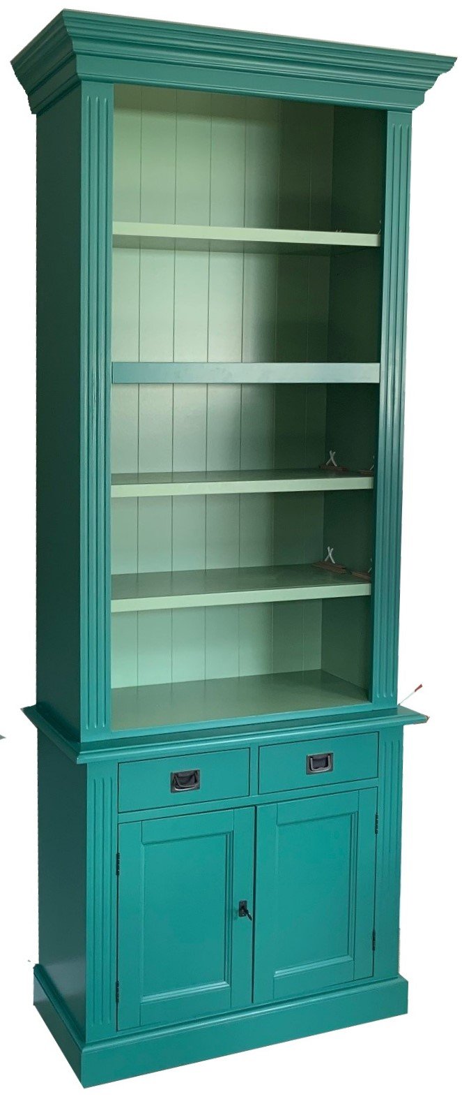 Boekenkast platinagroen Leerdam 100 x 36 x 240cm - nr. 1