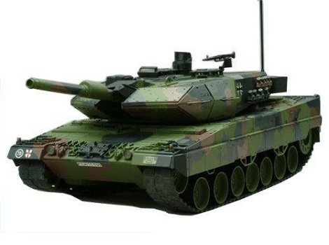 RC tank Leopard 2A6 1:16 shooting - 0