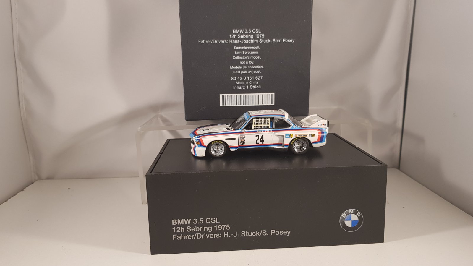 BMW 3.5 CSL '75 Stuck/Possey Minichamps 1:43 - Afbeelding 3