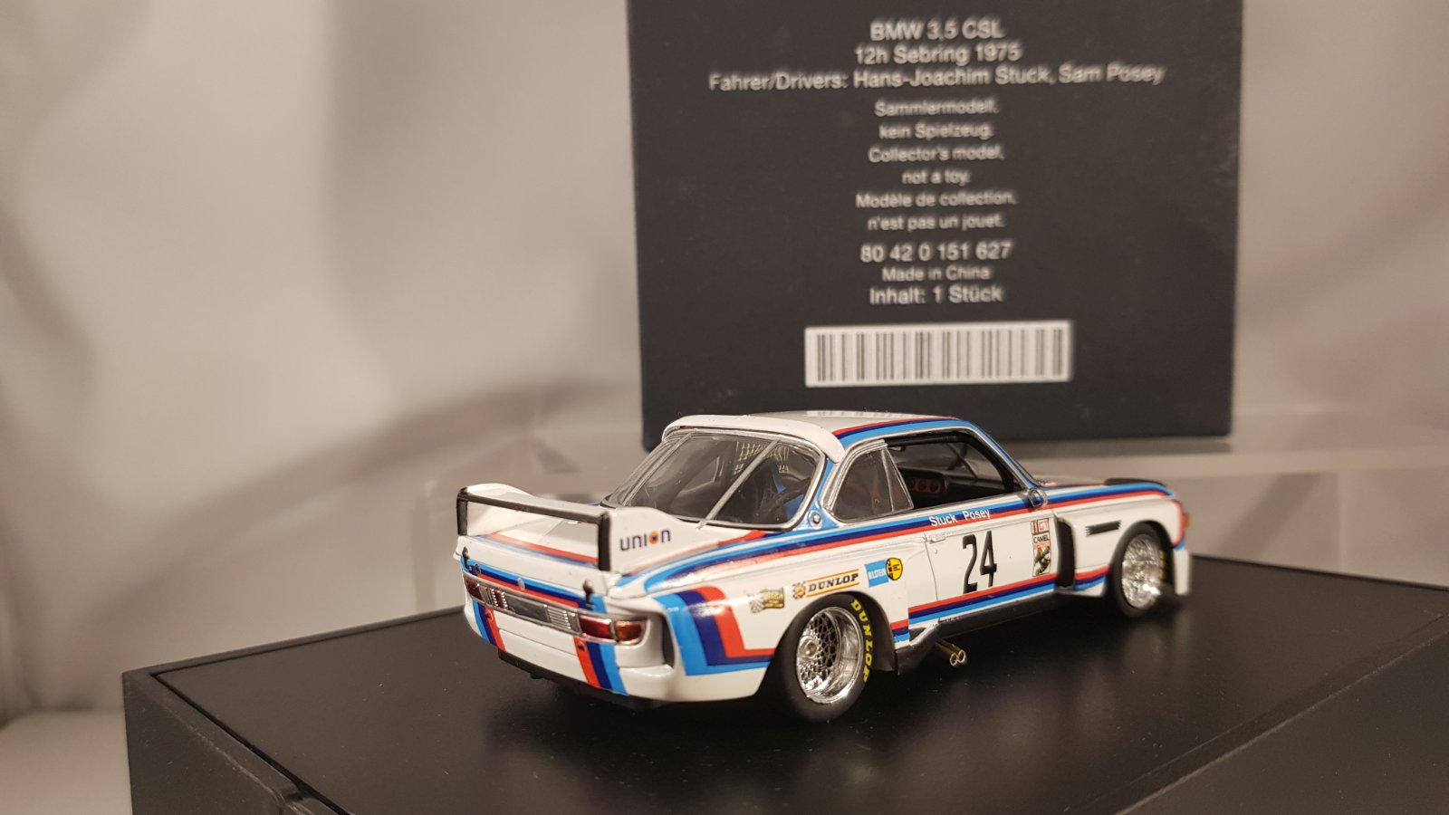 BMW 3.5 CSL '75 Stuck/Possey Minichamps 1:43 - Afbeelding 6