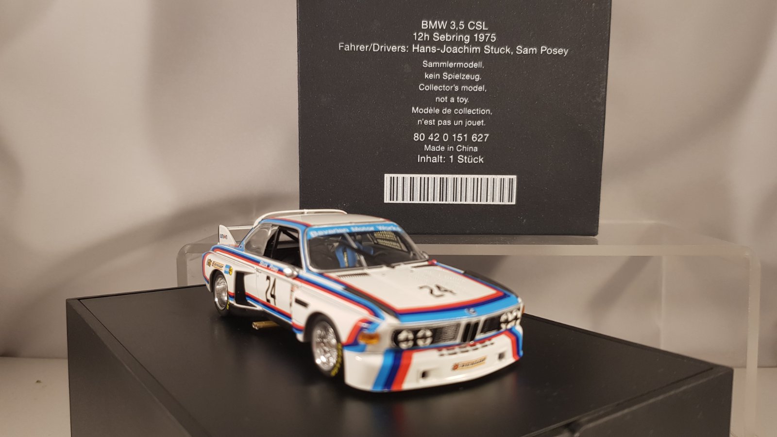 BMW 3.5 CSL '75 Stuck/Possey Minichamps 1:43 - Afbeelding 7