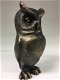 Beeld van een uil, de wijze uil, metaal in brons-look - 0 - Thumbnail