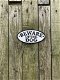 Gietijzeren bordje met hierop de tekst: ''BEWARE OF THE DOG'', waarschuwing voor honden - 2 - Thumbnail