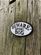 Gietijzeren bordje met hierop de tekst: ''BEWARE OF THE DOG'', waarschuwing voor honden - 4 - Thumbnail